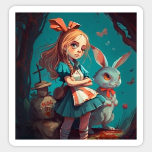 Scary Alice in Wonderland Sticker